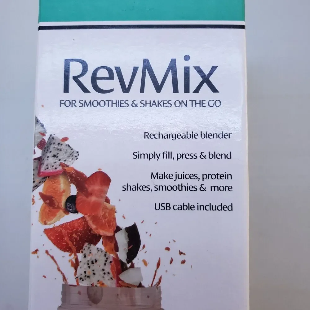 Handy Gourmet RevMix Personal Blender Rechargeable On the Go Tested 10.5 oz